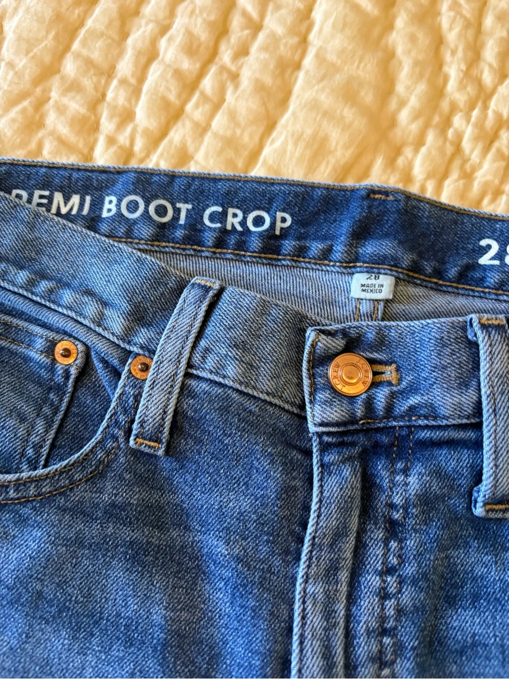 J. Crew Remi Boot Crop Jeans - Classic Blue